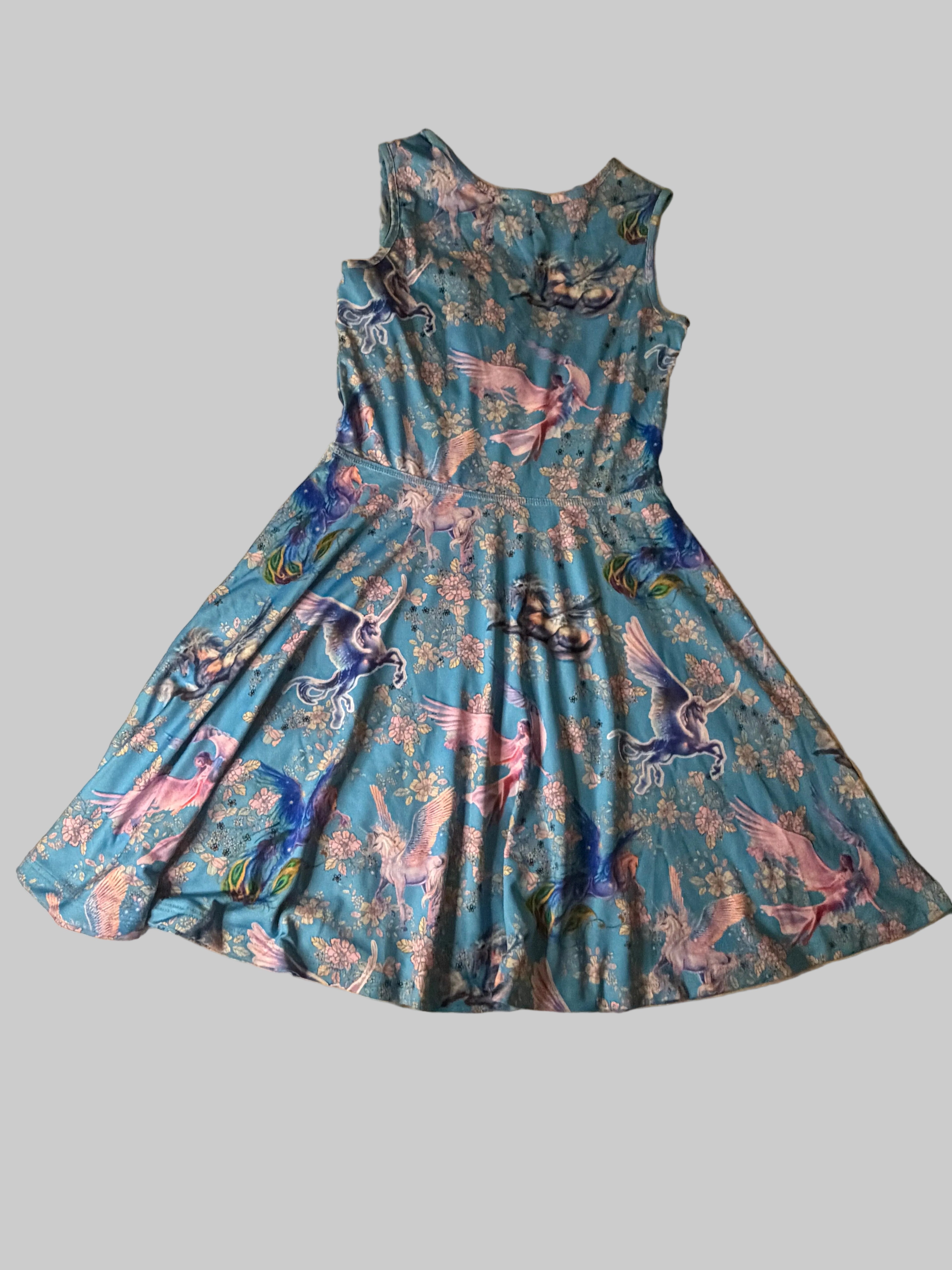 Unicorn summer dress size 10-11 (regular) for girls ages 10-11