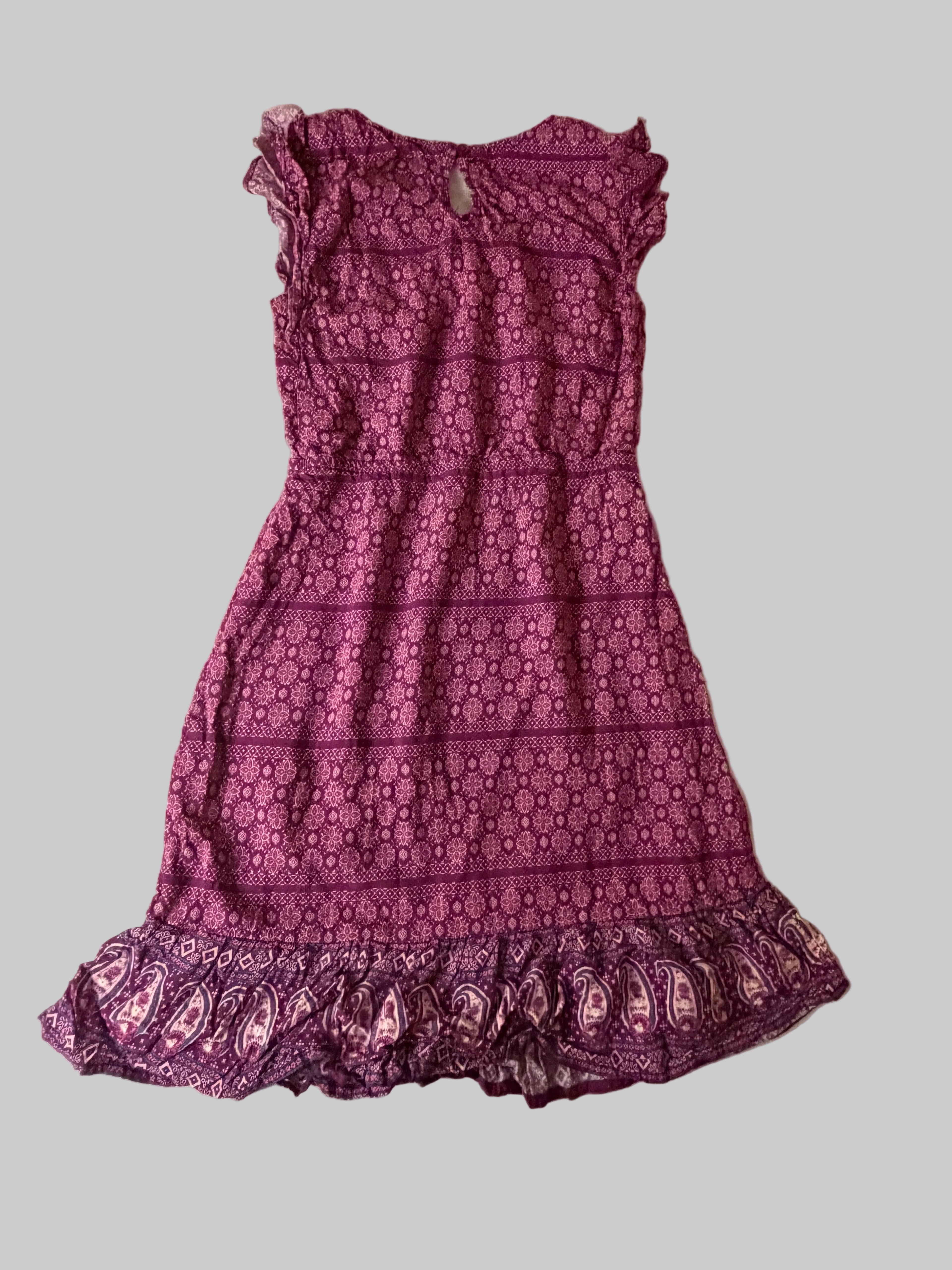 Summer printed dress size 8 regular (fits 7-8 years old girls)
